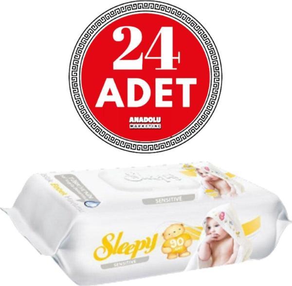 Sleepy Sensitive Islak Mendil 90 Yaprak 24 Adet - Image 1