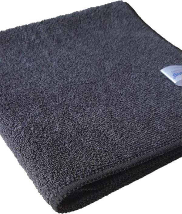 İntermop Mikrofiber Kalın Dokulu Kurulama - Temizlik Bezi Siyah 40X40 Cm - Image 1