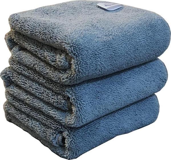 İntermop Mikrofiber Kalın Dokulu Oto Temizleme Ve Kurulama Havlusu - 50X70 Cm 3 Adet - Image 1
