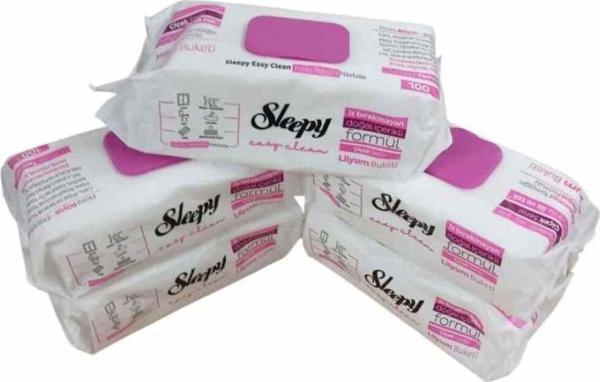 Sleepy Yüzey Temizlik Islak Havlu 5 Paket 500 Adet (Lilyum Çiçeği) - Image 1