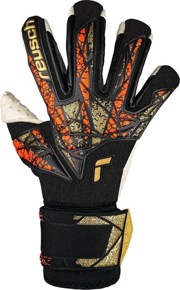Reusch 5470978 Attrakt Speedbump Ortho Kaleci Eldiveni Siyah-Gold - Image 1