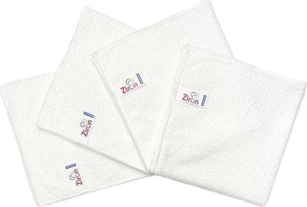 Ziron Mikrofiber Kalın Dokulu Temizlik Bezi Beyaz 40X40 4'Lü - Image 1