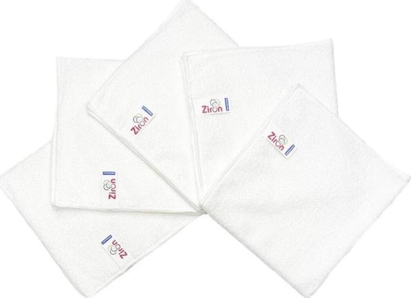 Ziron Mikrofiber Kalın Dokulu Temizlik Bezi Beyaz 40X40 5'Li - Image 1