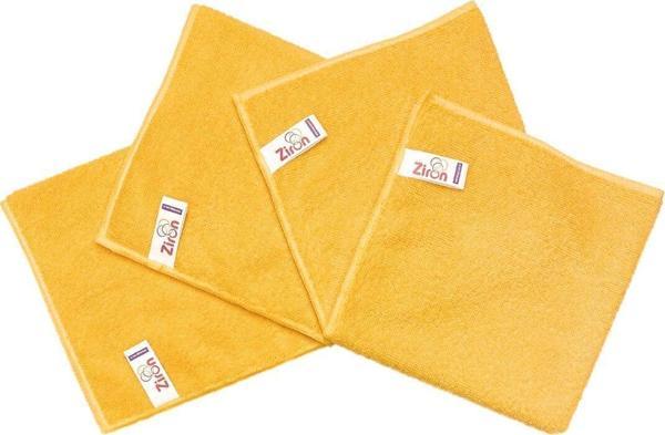 Ziron Mikrofiber Kalın Dokulu Temizlik Bezi Turuncu 40X40 4'Lü - Image 1