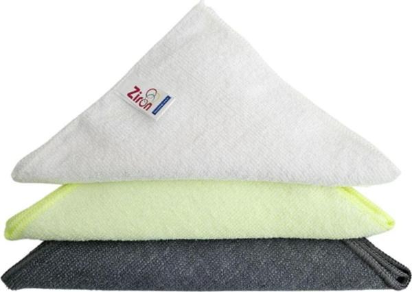 Ziron Mikrofiber Temizlik Bezi 40X40 Cm 3 Adet Gri Beyaz Sarı - Image 1
