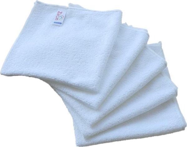 Ziron Mikrofiber Temizlik Bezi 40X40 Cm 5 Adet Beyaz 190 - 210 Gr/M² - Image 1