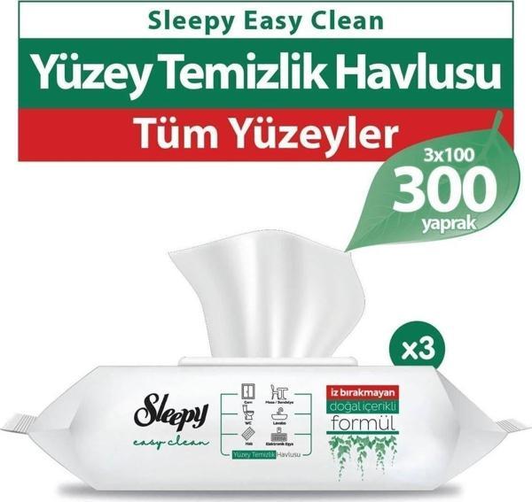Sleepy Easy Clean Yüzey Temizlik Havlusu 100 X 3 - Image 1
