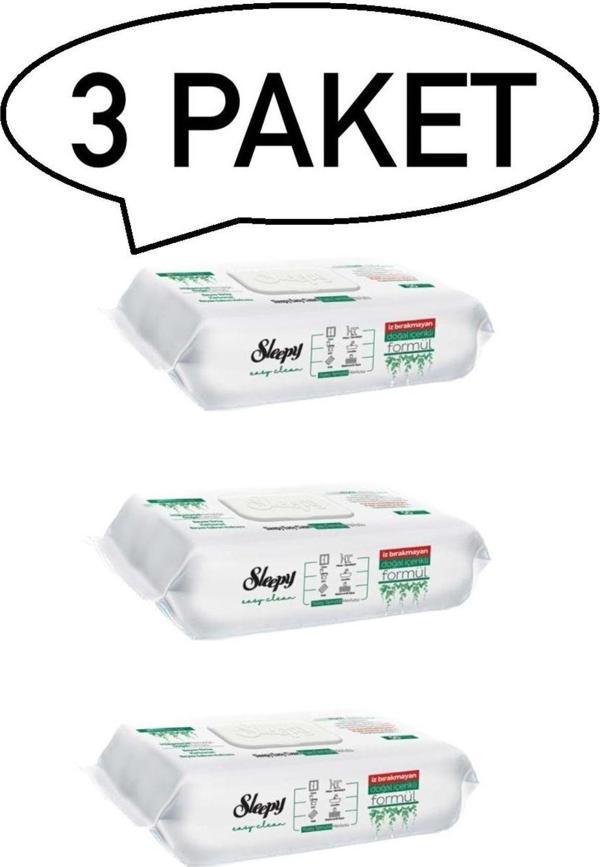 Sleepy Genel Temizlik Islak Mendil 100Lü 3 Paket 300 Yaprak - Image 1