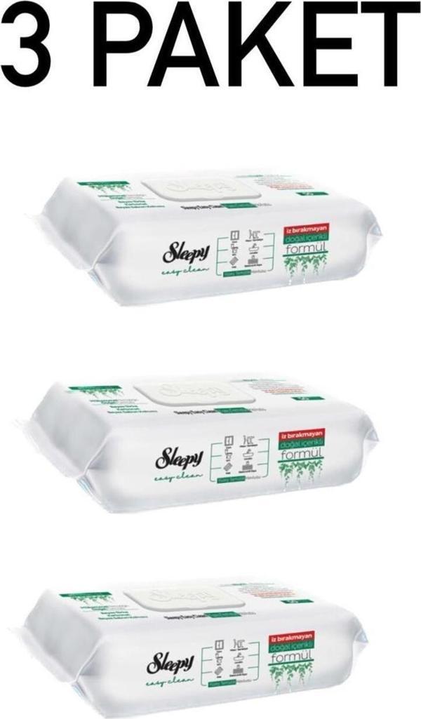 Sleepy Genel Temizlik Islak Mendil 3 Paket 100Lü 300 Yaprak - Image 1