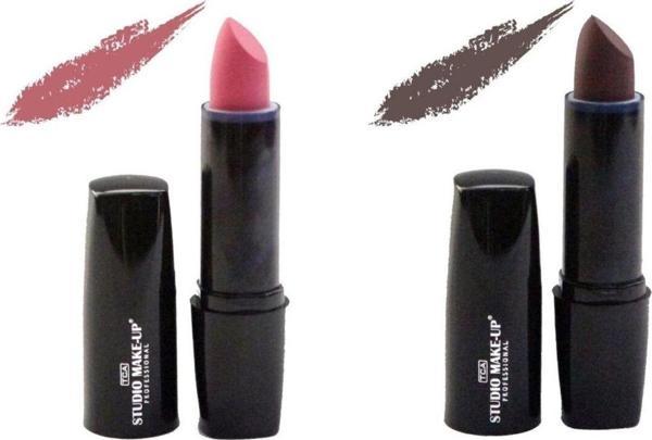 Tca Studio Make-Up 2'Li Ruj Seti 2 Farklı Renk Lipstick 048-049 - Image 1