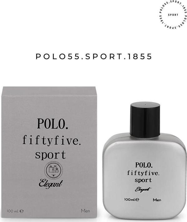 Polo55.Sport.1855 Elegant Gri Erkek Parfüm 100 Ml Polofpm003 - Image 1