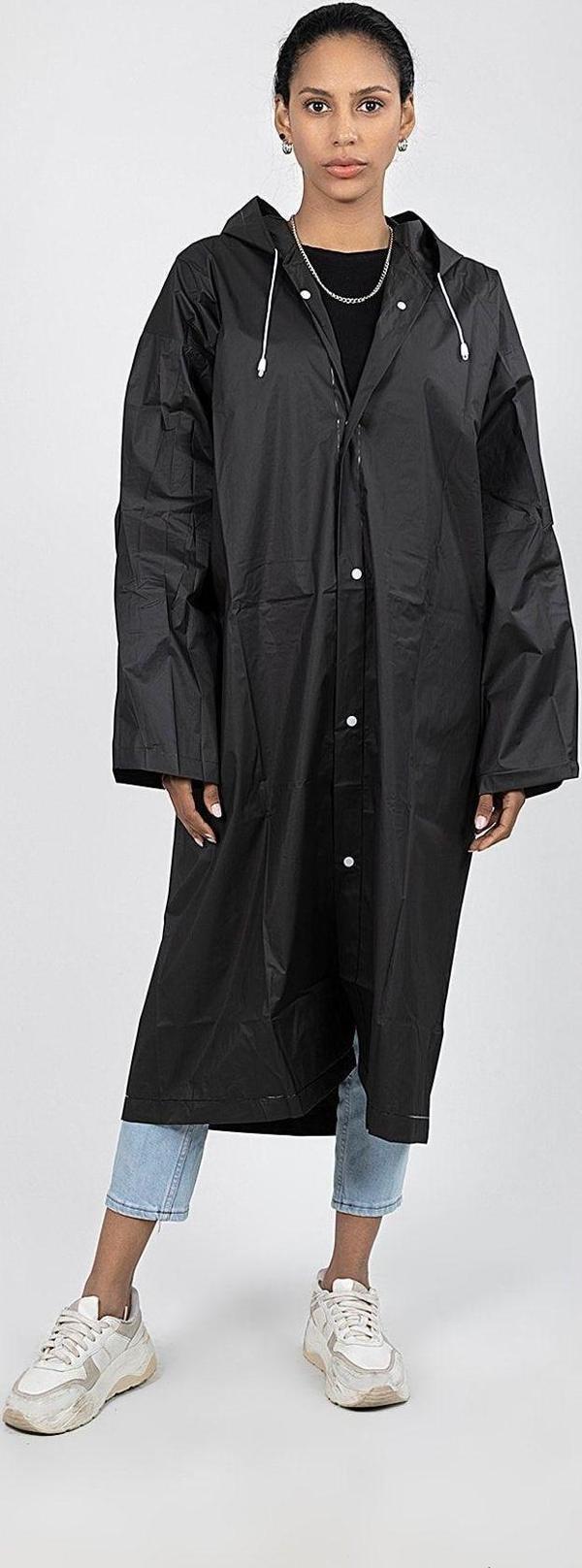 Polo55.Sport.1855 Siyah Kapüşonlu Çıtçıtlı Yağmurluk Ve Rüzgarlık - Image 1