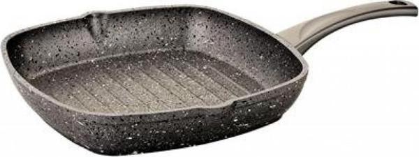 OMS Granit Grill Tava 28x28 CM Gri 3212000728GRİ - Image 1