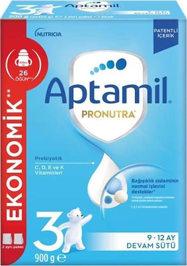 Aptamil Pronutra 3 Devam Sütü 900 gr 9-12 Ay - Image 1