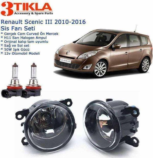 Renault Scenic III 2010-2015 Sis Farı Set  Oem:  8200074008 - Image 1