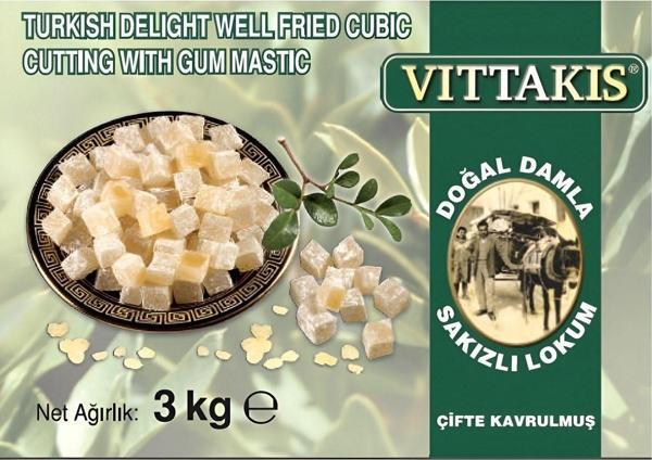 Doğal Damla Sakızlı Çifte Kavrulmuş Lokum 3 kg. - Image 1