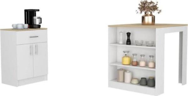 GC Tanya 2Li Set - Mutfak Masası-Mutfak Adası-120 Cm-Çekmeceli Alt Modül - Image 1