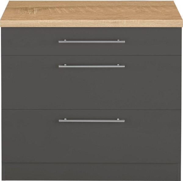 Tdesigno Aysel Mutfak Çekmeceli Alt Modül 70 Cm Antrasit - Tezgah Dahil - Image 1