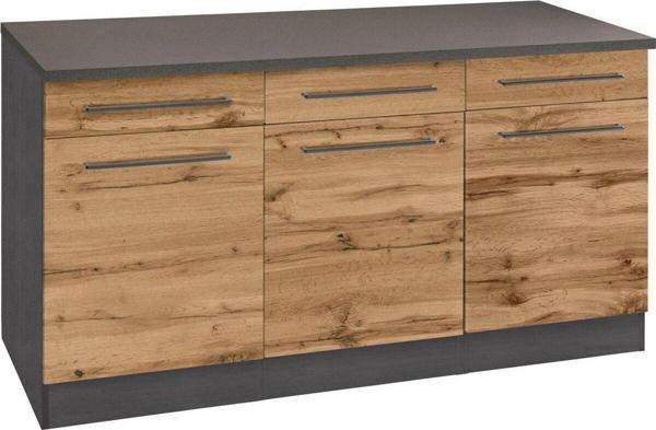 Tdesigno Dema Mutfak Çekmeceli Alt Modül 150 Cm Antrasit-Tezgah Dahil - Image 1