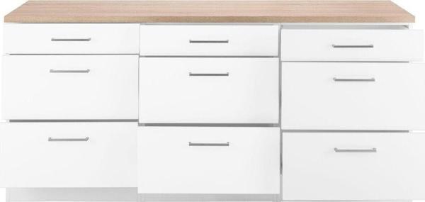 Tdesigno Arita Mutfak Çekmeceli Alt Modül 120 Cm Beyaz Tezgah Dahil Td-Ari-011 - Image 1