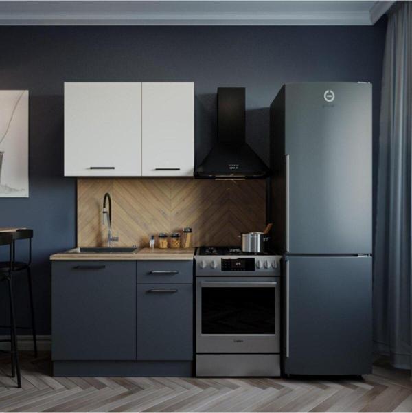 Tdesigno Tdesıgno Atlas Mutfak 100 Cm Antrasit Beyaz - Image 1