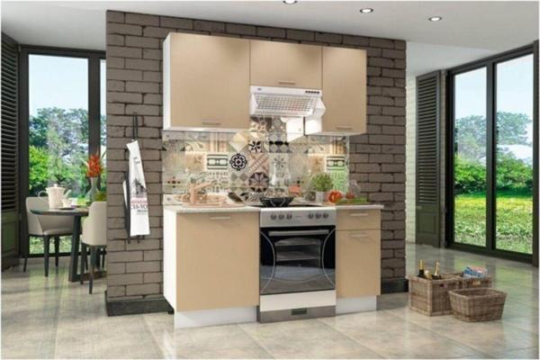 Tdesigno Tdesıgno Hulya Mutfak 160 Cm - Cappucıno Parlak Kapak - Image 1