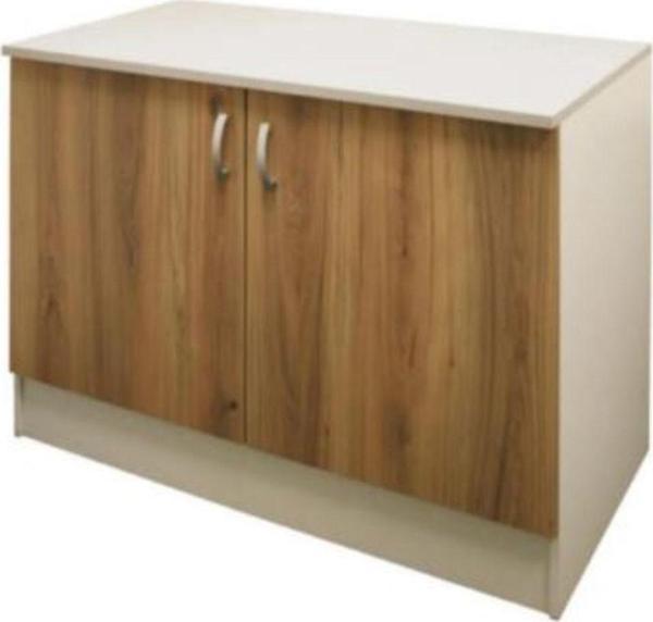 Tdesigno Asil Mutfak Alt Modül - Dolap 100 Cm Meşe Tezgah Dahil - Image 1