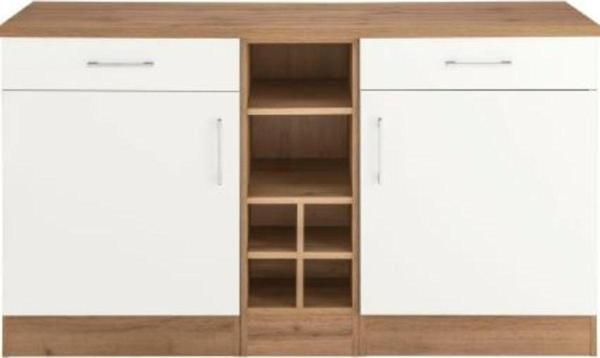 Tdesigno Katya Mutfak Adası Alt Modül 130 Cm Beyaz -Tezgah Dahil - Image 1