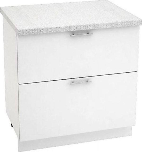 Tdesigno Defne Mutfak Çekmeceli Alt Modül 80 Cm Beyaz - Image 1
