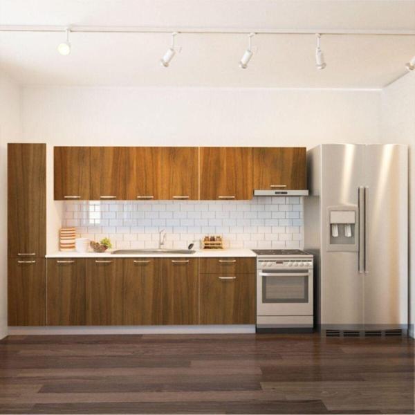 Tdesigno Yasmin Hazır Mutfak Dolabı Kiler Dahil 320cm-ceviz- Tezgah Dahil Değil - Image 1