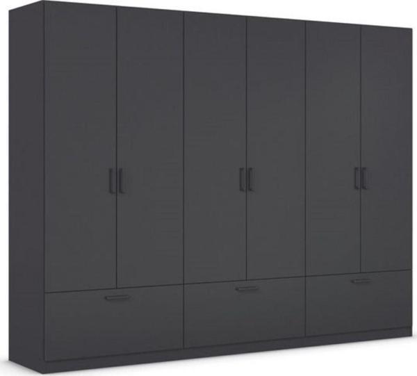 Tdesigno Alev Giyinme Dolabı - Çok Amaçlı Dolap - Gardırop 270 Cm-6 Kapaklı-3 Çekmeceli - Image 1