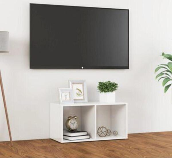 Tdesigno Tdesıgno Utku Televizyon Sehpası - Ünitesi -Kitaplık-Beyaz 72 Cm 2 Raflı - Image 1