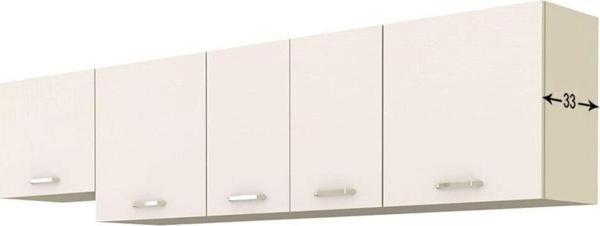 Tdesigno Nisa Üst Mutfak Dolabı 260 Cm Beyaz - Image 1