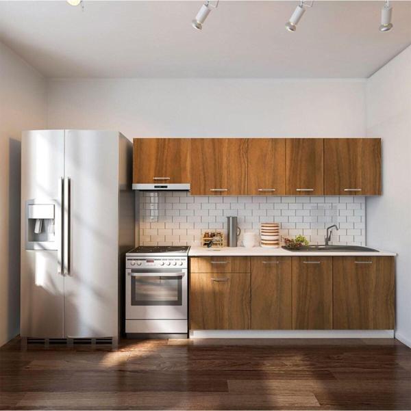 Tdesigno Parla Hazır Mutfak Dolabı 260 Cm - - Ceviz - Image 1