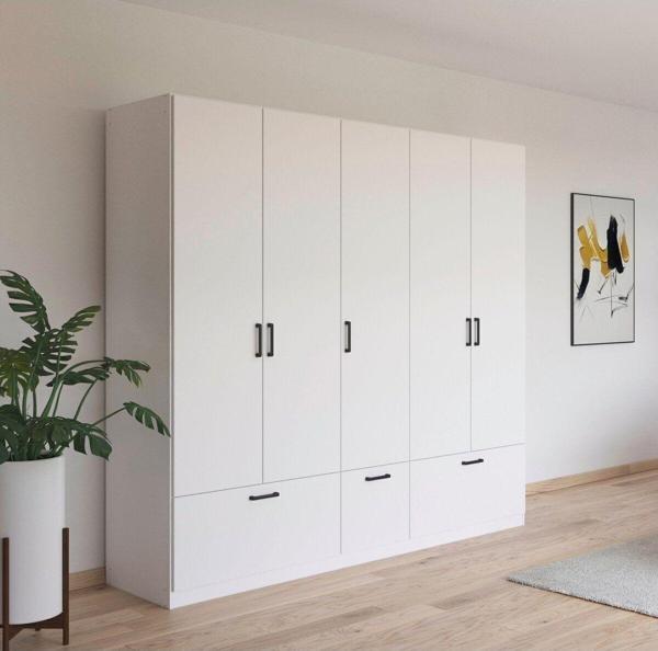Tdesigno Alev Giyinme Dolabı - Çok Amaçlı Dolap - Gardırop 225 Cm-5 Kapaklı-3 Çekmeceli - Image 1