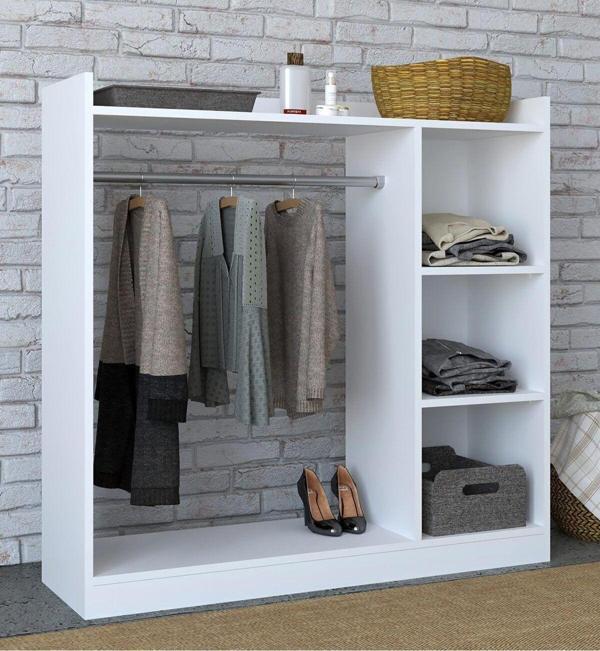 Tdesigno Ala Giyinme Dolabı - Çok Amaçlı Dolap - Gardırop 120 Cm Açık Giyinme Dolabı - Image 1