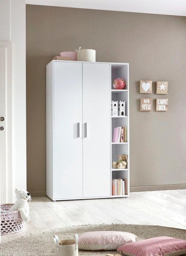 Tdesigno Asil Giyinme Dolabı - Çok Amaçlı Dolap - Gardırop 110 Cm-2 Kapaklı-Çocuk Odası Dolabı-Kitaplıklı - Image 1