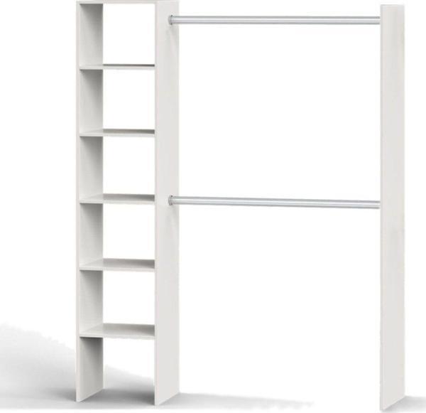 Tdesigno Efil Açık Giyinme Dolabı Gardırop Beyaz 140 Cm - Image 1
