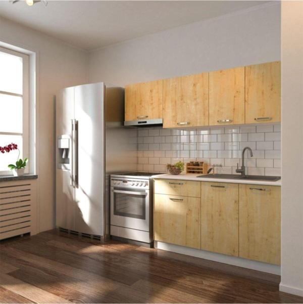 Tdesigno Ipek Hazır Mutfak Dolabı 200 Cm - Safir Meşe - Tezgah Dahil Değil - Image 1