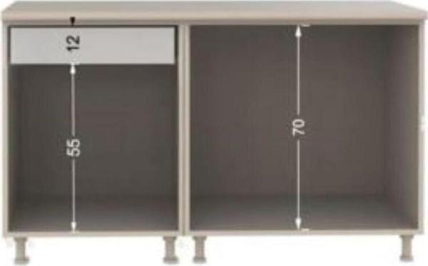 Tdesigno Atlas Mutfak Alt Modülü 100 Cm -Beyaz– - Image 1