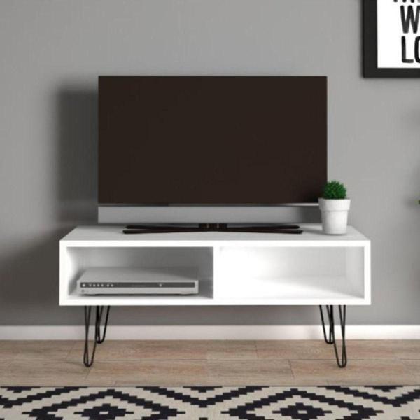 GC Dilek Tv Sehpası - Tv Ünitesi - Beyaz-90 Cm - Image 1