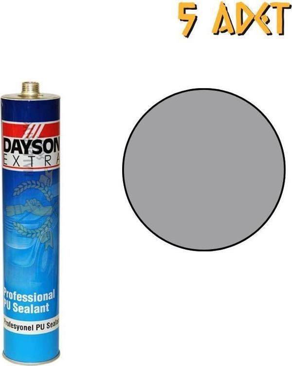 Dayson Extra Poliüretan Mastik Yapıştırıcı GRİ 280 ml. - 5 Adet - Image 1