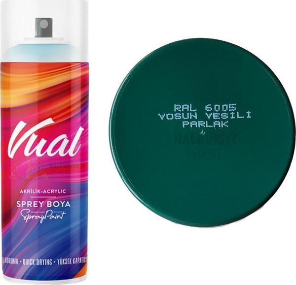 Permolit Vual Akrilik Sprey Boya YOSUN YEŞİL PARLAK 400 ml - RAL6005 - Image 1