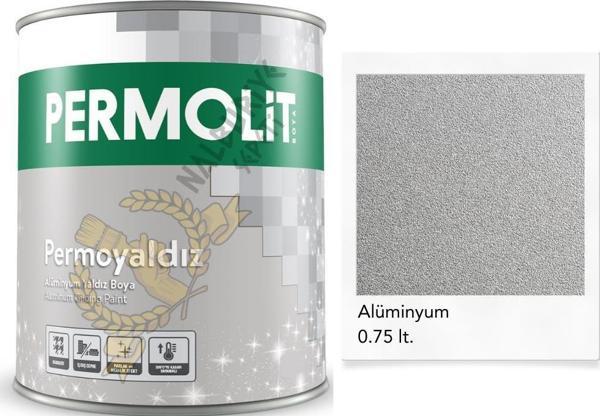 Permolit Isıya Dayanıklı Dekoratif Yaldız Boya ALÜMİNYUM 0.75 Lt. - Image 1