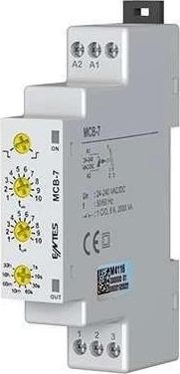 ENTES MCB-7 Yassı Tip Çift Zaman Ayarlı Role - Image 1