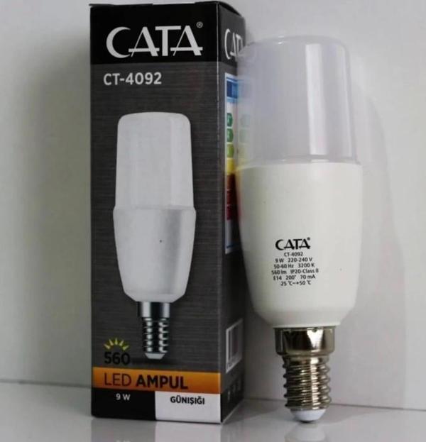 CATA 8W Mum Tip Led Ampul E-14 Duylu 3200K Günışığı - Image 1