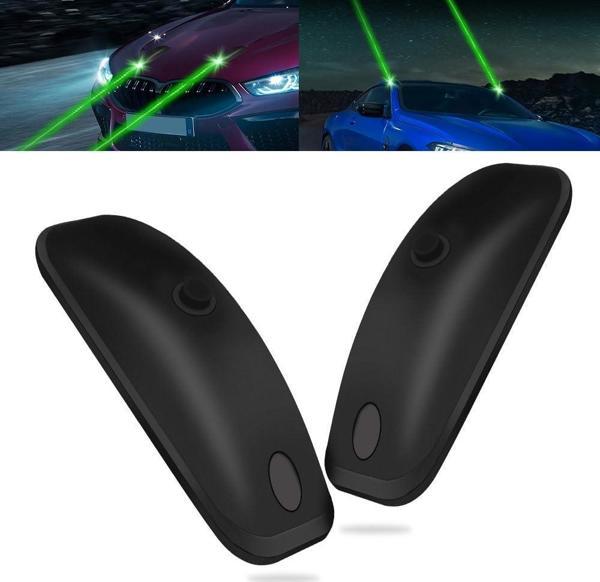H901 Araç Oto Şarjlı Lazer Uzun Menzilli Uyarı Güvenlik Işığı - Image 1