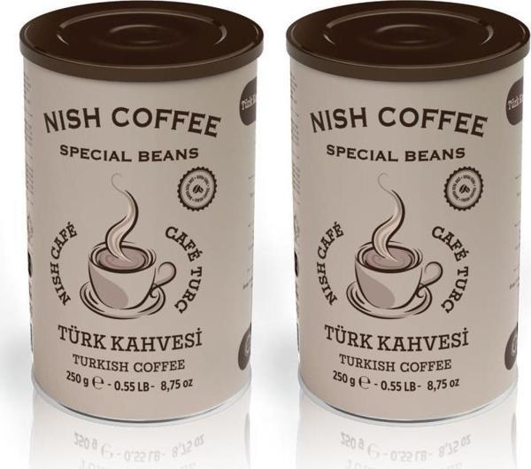 Nish Türk Kahvesi 2 x 250 Gr Teneke Kutu  - Image 1