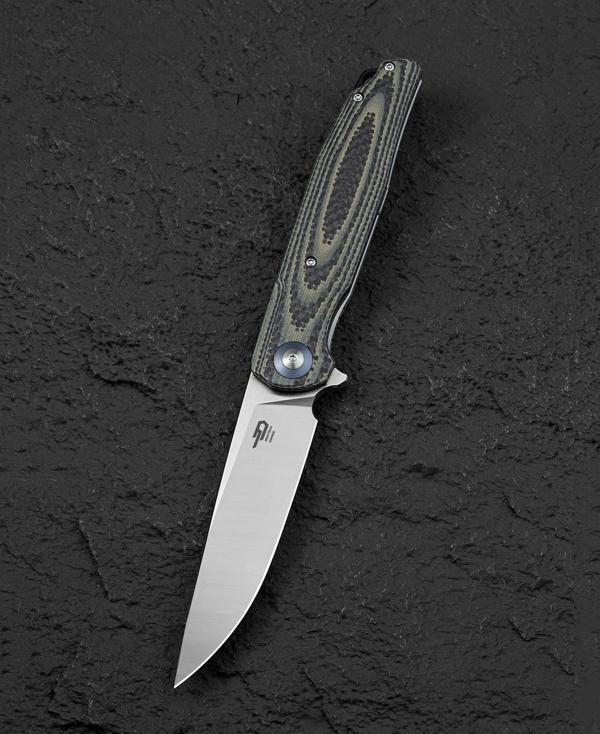 BESTECH ASCOT BG19B Karbon Fiber Ve G10 Saplı Ara Katman 3,82'' D2 Çakı - Image 1