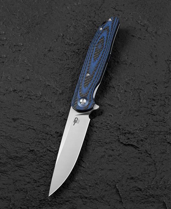 BESTECH ASCOT BG19C Karbon Fiber Ve G10 Saplı Ara Katman 3,82'' D2 Çakı - Image 1